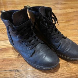 Dr. Martens black leather boots